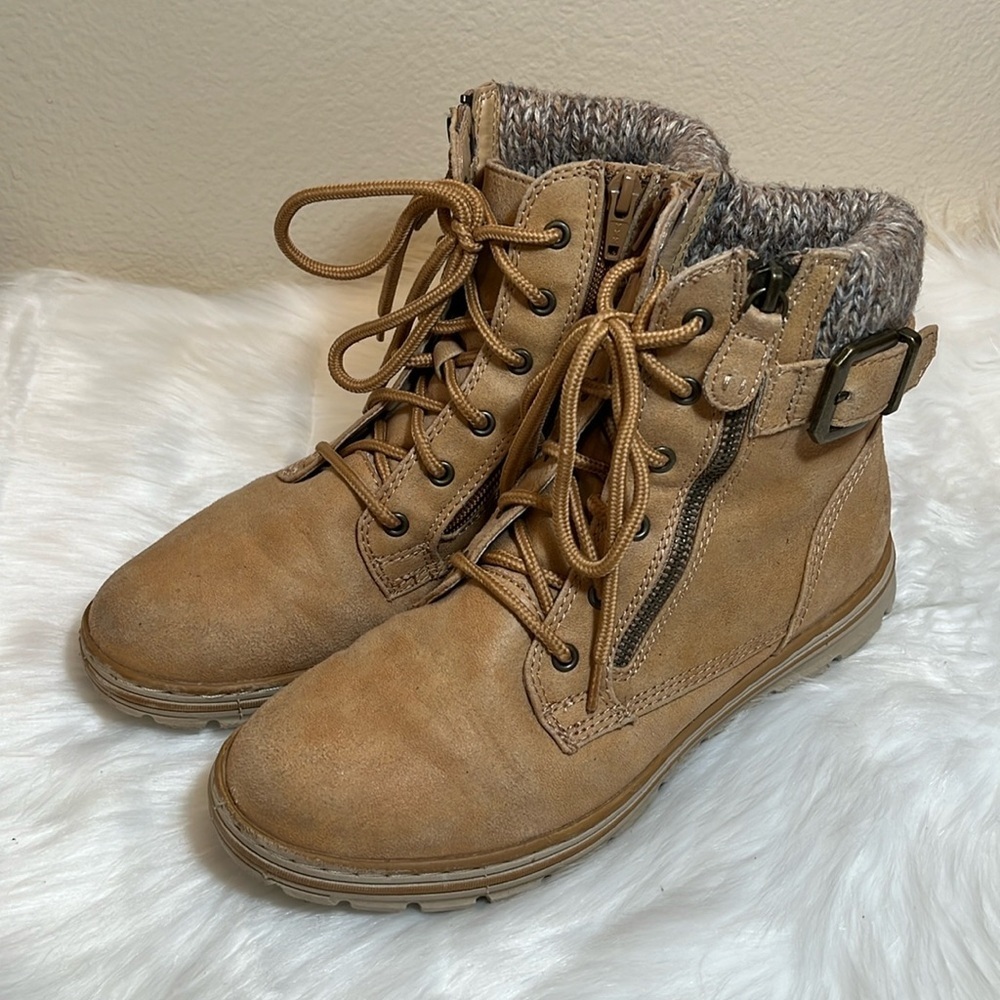 Cliffs By White Mountain Kelsie Tan Lace Bootie
